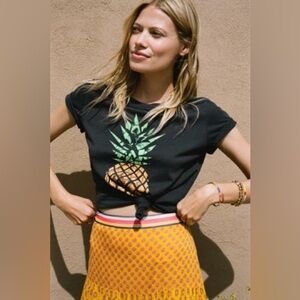 Sol Angeles x Anthropologie  Pineapple Graphic T-Shirt Small